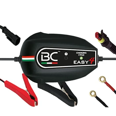 Imagen de BC Battery Controller EASY 4, Cargador de Baterías y Mantenedor Inteligente, 4 Ciclos Carga para todas las Coche Moto 12V Plomo Ácido, 1 Amp