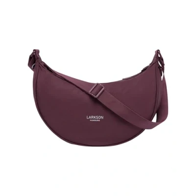 Imagen de LARKSON Bolso Bandolera Mujer Rojo Solveig Medium Riñonera de Media Luna Bolsa Ocio Moda para Viajes, Trabajo Compartimentos Grandes Correa Ajustable