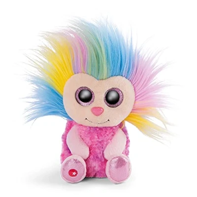 Imagen de NICI Animal Glubschis: El tierno trapo original Fee Azizi 15 cm Muñecos grandes ojos brillantes y peinados locos, hada de peluche suave esponjosa para abrazar jugar, color rosa/multicolor, (46893)