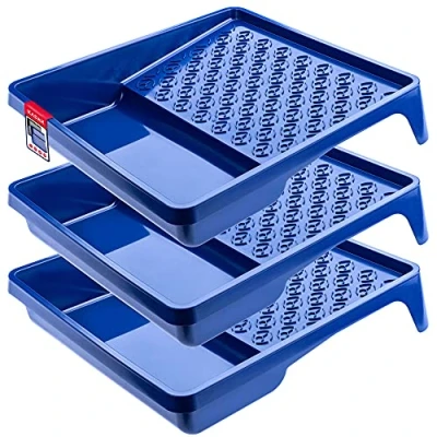 Imagen de Bañera de pintura Kadax, carcasa plástico, bandeja con mango manejable, gran pintura, accesorios ligeros, necesidades (3), Azul