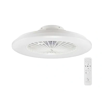 Imagen de BEPER P206VEN640 Ventilador de techo con luz LED, 40W, 3 Velocidades seleccionables, temporizador programable, mando a distancia incluido, Blanco