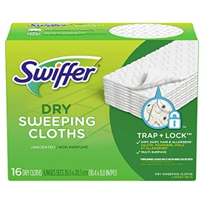 Imagen de Swiffer Disposable Cloth Dry Sweeping Refills, 16 Count