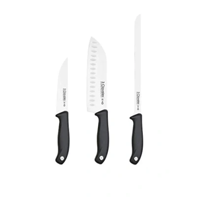 Imagen de 3 Claveles EVO Set Cuchillos, Acero, 1 cm