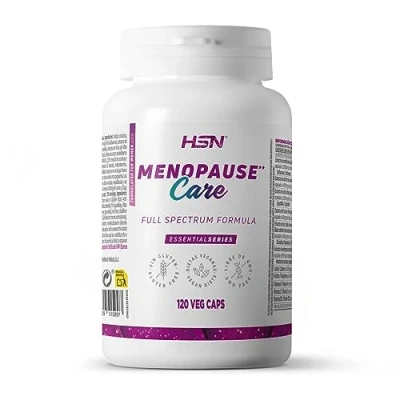 Imagen de HSN Cuidado durante la Menopausia Menopause Care 120 Cápsulas Vegetales Equilibrio Hormonal, Sofocos, Sudoración, Insomnio No GMO, Vegano, Sin Gluten