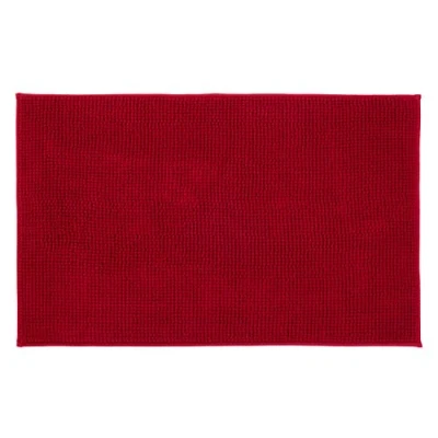 Imagen de Gözze Alfombrilla de baño antideslizante, muy suave, microfibra, 50 x 70 cm Burdeos