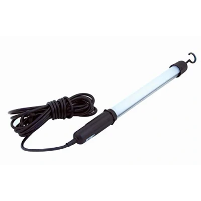 Imagen de Velamp Workshop Taller y lámpara de Trabajo Tubular LED. Super Brillante (300lm, 5W). con Gancho Cable 5m. Ideal para Garaje, Bricolaje, Negro