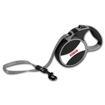 Imagen de Kong Correas Extensibles Para Perros Retractable Leash Explorer Gray L (7.5M / 50 kg)