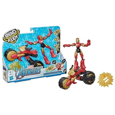 Imagen de Marvel Bend and Flex, Flex Rider 2 In 1 Motorcycle