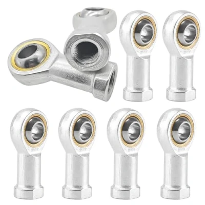 Imagen de 8 unidades de rótulas articuladas, rodamientos M8 x 1,25, rosca interior, autolubricante, cabezal articulado, lubricante para extremos esféricos barra deslizante