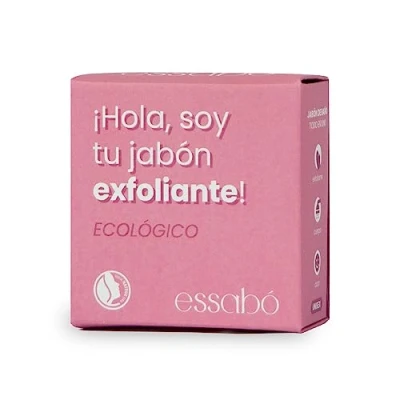 Imagen de Essabó Jabón Exfoliante 100% Natural Suave Base de Aceite Coco y Oliva Apto para Todo Tipo Pieles Sin Alérgenos 120 g
