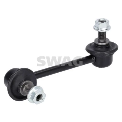 Imagen de SWAG 85 94 2085 Bieleta de suspensión Eje trasero, derecha 110 M10 x 1,25 con tuerca autofijadora Acero negro HONDA: Accord 7 Limousine