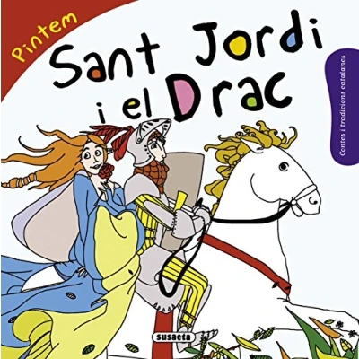 Imagen de Sant Jordi i el Drac (Contes tradicions catalanes colorir)