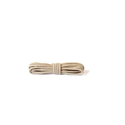Imagen de Kaps Cordones Redondos Finos, de Calidad 2 mm Ancho, 100% algodón para Calzado Informal y Moda, Hechos en Europa, 1 par (75 cm 29 inch 4 to 5 Con ojales/ 36 beige claro)