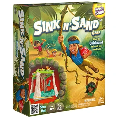Imagen de Sink N’ Sand, Quicksand Kids Board Game with Kinetic Sand for Sensory Fun and Learning Easy Toy Gift Idea, Preschoolers Ages 4 up