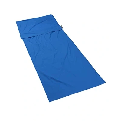 Imagen de Lifeventure Forro para saco de dormir 100% algodón Sábana ligera viaje y camping usar sola o añadir calidez al con control olores Polygiene® Forma rectangular