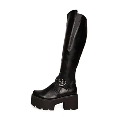 Imagen de LAMODA Letter To My Lover, Botas Altas hasta la Rodilla Mujer, Color Negro, 36 EU
