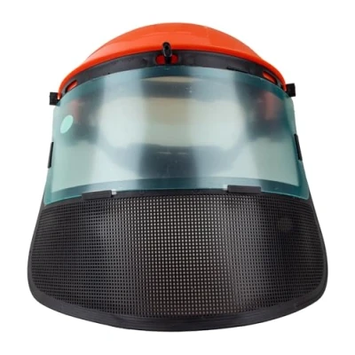 Imagen de Ama visera combinada de malla metálica y policarbonato: protectora desbrozadora, ajustable, protección facial