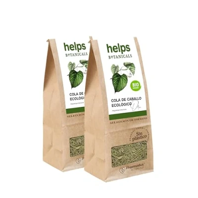 Imagen de HELPS INFUSIONES Infusión de Cola Caballo Diurética BIO. Té Drenante Caballo. Bolsa A Granel 50 Gramos. Pack 2.