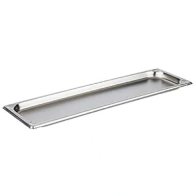Imagen de APS contenedor 81800 GN 2/4, gastronorm de acero inoxidable, dimensiones 160 x 530 mm/altura 20 mm/volumen 1,2 litros