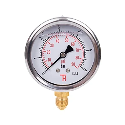 Imagen de THERMIS Manómetro G 1/4 conexión inferior (0 6 bar) 63 mm 304G