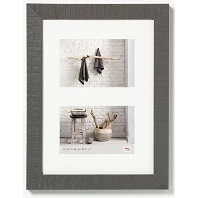 Imagen de Walther Design Walther, Home, Marco Multifoto De Madera Para 2 Fotos, HO218D, 29.8 x 39.9 cm, Gris