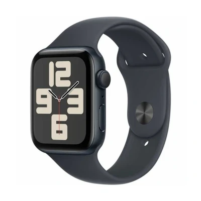 Imagen de Apple Watch SE 2024 44mm Negro (Banda De Silicona Negra S/M)