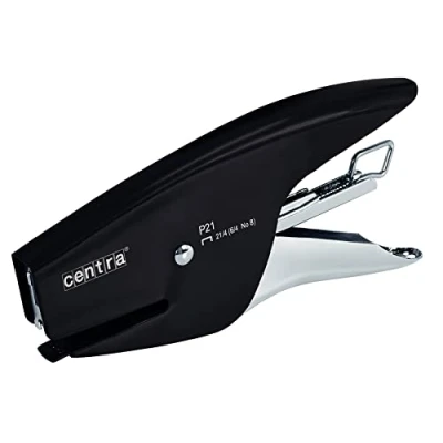 Imagen de Esselte Centra Grapadora de Pinza P21, Compatible con Puntos 21/4 mm, Negro, 626151