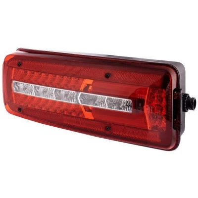 Imagen de HELLA 2VP 012 381 051 Piloto trasero izquierda LED negro 24 transparente, Rojo Compatibilidad electromagnética (EMC), con tornillos