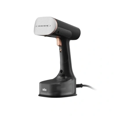 Imagen de Plancha de Vapor vertical Braun QuickStyle 7 GS7077BK, 1600 W, 0.25 l, Calentamiento rápido, 35g/min, 3m Cable, Negro