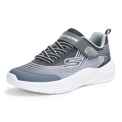 Imagen de Skechers Microspec Advance Zapatillas deportivas para niñas y niñas, talla única, negro/blanco, 27 EU