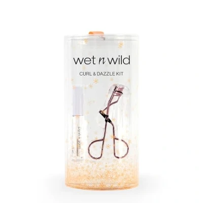 Imagen de Wet n Wild Curl and Dazzle Kit, Set de Maquillaje Rímel Transparente y Rizador Pestañas, Fórmula Hidratante con Vitamina E Proteína Soja, Efecto Natural Nutritivo, Regalo