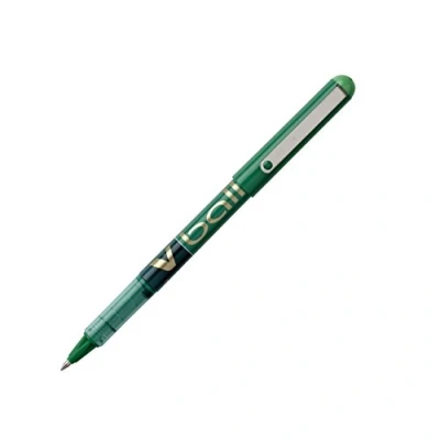 Imagen de Pilot V Ball Bolígrafos de punta 0,7 mm, tinta verde (paquete 3)