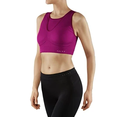 Imagen de FALKE Maximum Support CUP A/B W SB hilo funcional para un nivel de actividad alto 1 pieza, Sujetador deportivo Mujer, Rosa (Berry 8284), XS