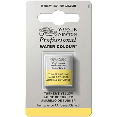 Imagen de Winsor &amp; Newton Acuarela Profesional Pintura De Acuarela, Alta Luminosidad, Resistente a la Luz, Calidad Archivo, 1/2 Godet, Color Amarillo Turner