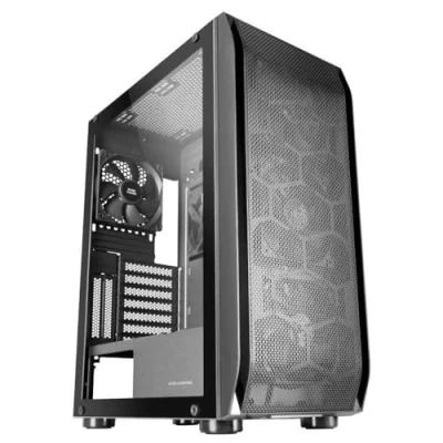Imagen de MARS GAMING MC PRO2 Torre Profesional E ATX Sistema CPU FREEZER 5 Ventiladores Ultra silenciosos y Frontal Metal Mesh Negro