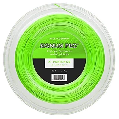 Imagen de Signum Pro X periencia PERIENCE 1.23 17G Carrete DE Cuerda Tenis, Unisex, Verde, 1.24 mm