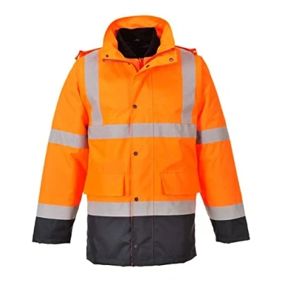 Imagen de Portwest Parka 4 En 1 De Alta Visibilidad Contrast Traffic, Tamaño: XXXL, Color: Naranja/Marino, S471ONRXXXL
