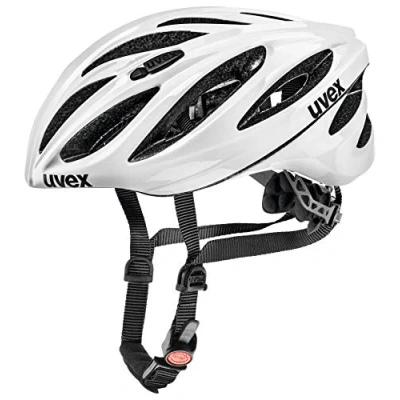 Imagen de uvex boss race, casco Performance seguro unisex, ajuste de talla individualizado, ventilación optimizada, white, 52 56 cm