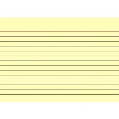 Imagen de Baier &amp; Schneider Tarjetas (cartulina, 180 g/m², A6, horizontal, a rayas), color amarillo claro