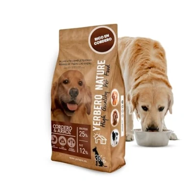 Imagen de YERBERO Nature Cordero y ARROZ Comida Premium para Perros 3kg