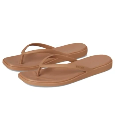 Imagen de Crocs Mujer Miami Flip Chancla de dedo, Milk Chocolate, 34/35 EU