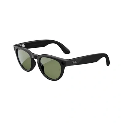 Imagen de Meta Ray Ban Gafas Inteligentes, Negro Brillante/Verde G15, Low Bridge