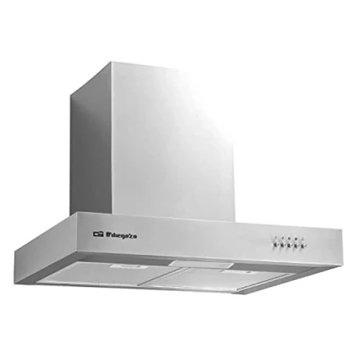 Imagen de Orbegozo DS 56160 B IN Campana extractora 60cm, acero inoxidable, capacidad de extracción 644,6 m3/h, filtros aluminio desmontables, 3 niveles potencia