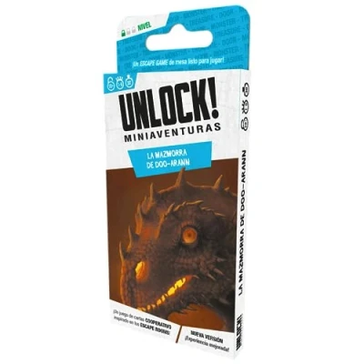 Imagen de Space Cowboys Unlock! Miniaventuras La mazmorra De Doo Arann Juego Mesa Escape Room para Adultos y Familias a Partir 10 Años 1 6 Jugadores 30 45 Minutos por Partida Español
