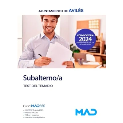 Imagen de Subalterno/a del Ayuntamiento de Avilés. Test temario