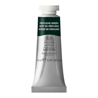 Imagen de Winsor &amp; Newton Acuarela Profesional Pintura De Acuarela, Alta Luminosidad, Resistente a la Luz, Calidad Archivo, Tubo 14 ML, Color Verde Perileno