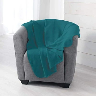 Imagen de Douceur d&#039;Intérieur Suavidad Interior Milou Plaid, poliéster, Azul, 125 x 150 cm
