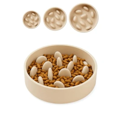 Imagen de Flamingo Comedero Perro Antivoracidad 1490ml Greni 21x6cm Lento Base Antideslizante para una alimentación Sana y digestión Lenta