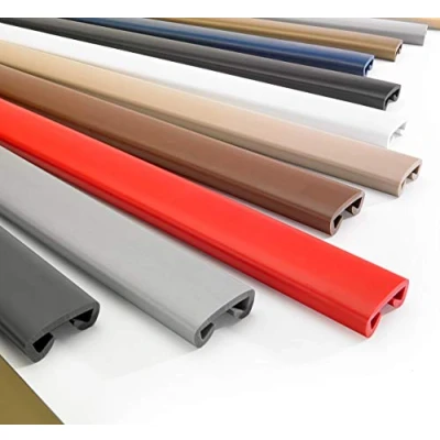 Imagen de QUEST pasamanos PVC 40 x 8 para escaleras, plástico, perfil barandillas de goma, color blanco