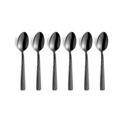 Imagen de Amefa Felicity Juego de 6 cucharas moka espresso negro mate